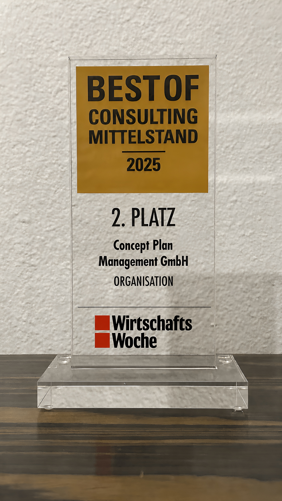 Best of Consulting Mittelstand 2025 — 2. Platz, Concept Plan Management GmbH